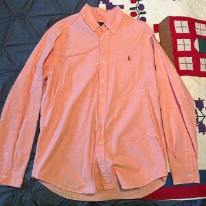 Ralph Lauren Men’s Coral Button-Down Oxford Shirt